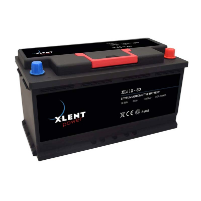 Batteri XLENT Litium 12v 80Ah 1600A in the group MARINE & HOBBY / CONSUMPTION BATTERIES at TH Pettersson AB (80-XLI 12-80)